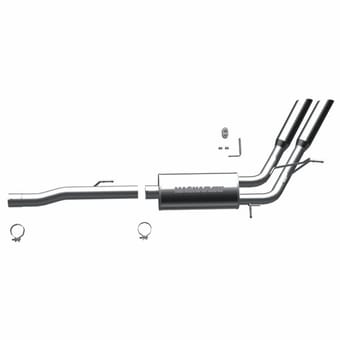 magnaflow 2008 dodge ram 1500 street series cat-back performance exhaust system 16852 - image