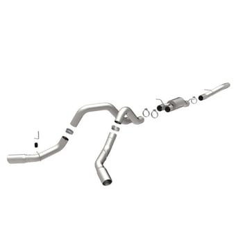 magnaflow 2006-2007 chevrolet\ gmc diesel dual stainless performance exhaust system xl series 16965 - image