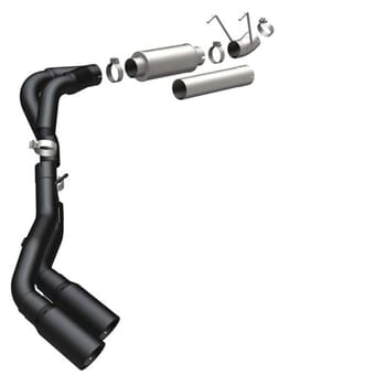 magnaflow 2007-2010 dodge black dpf series filter-back performance exhaust systeml 17003 - image