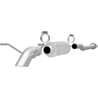 magnaflow 13-15 toyota tacoma v6 4.0l turn down in front of rear tire ss catback perf exhaust 17147 - image