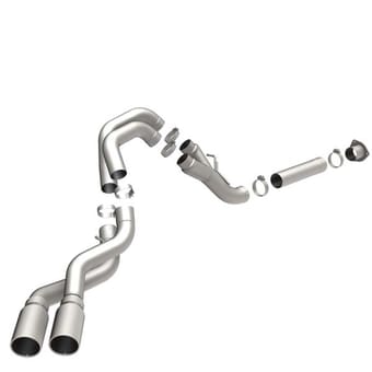 magnaflow 07-10 chevy/gmc 2500/3500 pro dpf series filter-back performance exhaust system 17915 - image