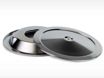 afe magnumflow air filters round racing a/f chrome top & base 14 w/7/8 drop 18-90003 - image