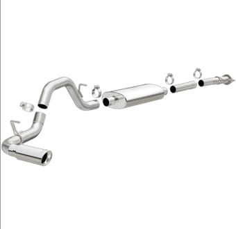 magnaflow stainless cat-back exhaust 15-20 chevy colorado/gmc canyon single passenger rear exit 4in 19018 - image