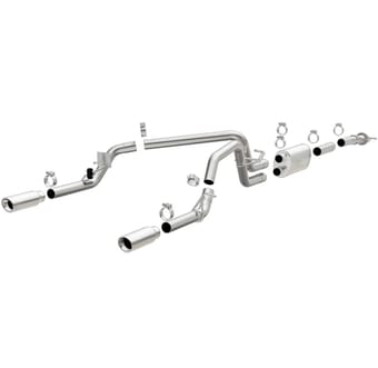 magnaflow stainless cat-back exhaust 15-20 chevy colorado/gmc canyon dual split rear exit 3.5in 19019 - image