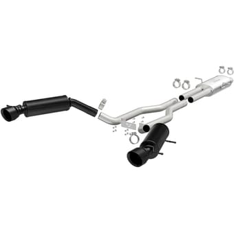 magnaflow cat-back 14-17 land rover ranger rover v6 ss 2.5in dual split rear exit 4.5in black tips 19123 - image