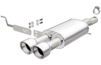magnaflow 14-17 mini cooper l4 2.0l (hatch excl. 4-door) 2.5in pipe dual-tip axle-back exhaust 19134 - image