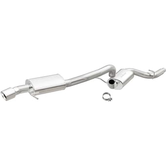 magnaflow sys c/b 15-17 volkswagen passat 1.8l ss 3in single rear ext 4in tip 19154 - image