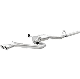magnaflow sys c/b 15-17 volkswagen golf 1.8l 2.5in ss dual driver side exit polished 3 tip 19163 - image
