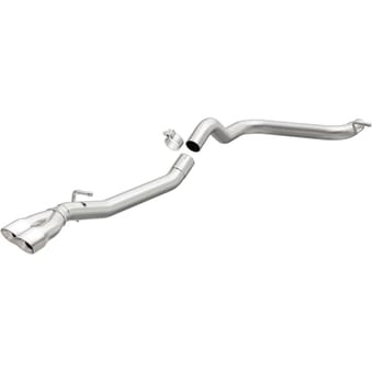 magnaflow sys c/b 15 volkswagen golf tdi 2.5in polished ss dual tip driver side rear exit 19164 - image