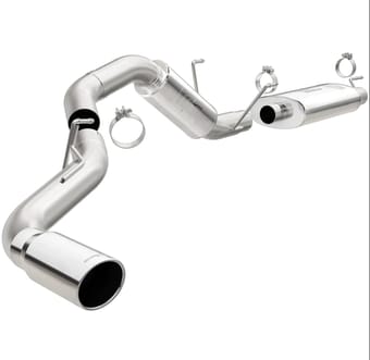 magnaflow cat-back, ss, 4in, single pass side rear exit 5in tip 14-22 ram 2500 6.4l v8 cc lb/mc sb 19200 - image