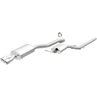 magnaflow sys cat-back 2015 vw jetta s 2.0l touring 2.25in dual rear ext driver side 3in tips 19322 - image