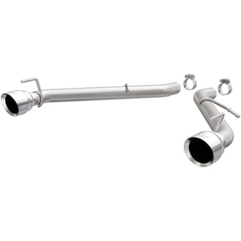 magnaflow 2016-2018 chevy camaro 3.6l v6 race axle back w/ dual polished tips performance exhaust system 19331 - image