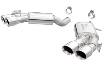 magnaflow 16-19 chevy camaro 6.2l v8 competition axle back w/ quad polished tips 19336 - image