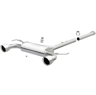 magnaflow cat-back 03-8 nissan 350z street ss 2.5in dual split rear exit polished 4.5in tips 19342 - image