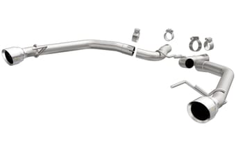 magnaflow 2015-2017 ford mustang v6 3.7l race series axle back w/ dual polished tips 19345 - image