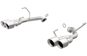 magnaflow 11-14 subaru impreza / 15-19 subaru wrx/sti competition axle back w/ quad polished tips 19362 - image