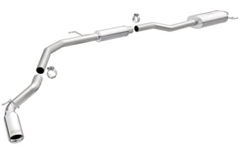 magnaflow 2017-2020 honda ridgeline v6 3.5l 409 ss polished 2.5in. mf series cat-back exhaust 19364 - image