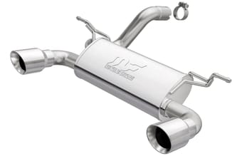 magnaflow 18-22 jeep wrangler 3.6l dual polished tip axle-back exhaust 19385 - image