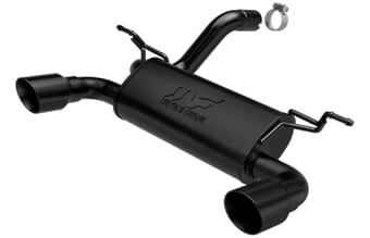 magnaflow 18-22 jeep wrangler 3.6l dual black tip axle-back performance exhaust system 19388 - image