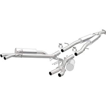 magnaflow cat-back competition exhaust 18-19 kia stinger l4-2.0lgas quad 2.5in stainless tips 19405 - image
