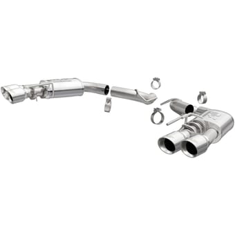 magnaflow 18-21 ford mustang gt competition series axle-back performance exhaust system 19418 - image