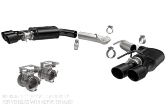 magnaflow 18-21 ford mustang gt competition series axle-back performance exhaust system 19419 - image