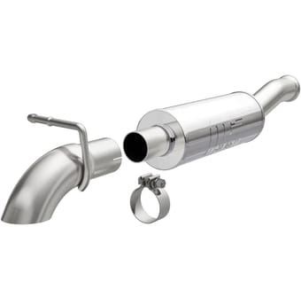magnaflow 18-19 jeep wrangler 3.6l 2.5in turndown exit stainless steel cat-back exhaust 19431 - image