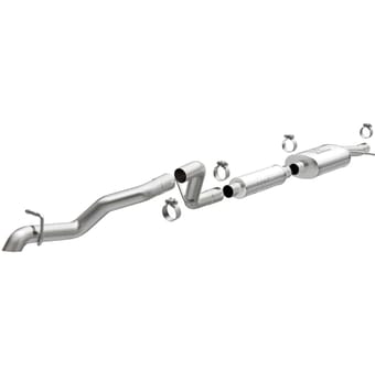 magnaflow 12-18 jeep wrangler 2.5in overland series cat-back exhaust 19539 - image