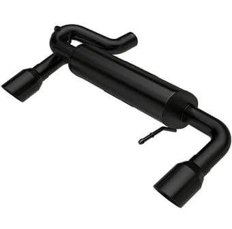magnaflow 21-22 ford bronco 2.3l i-4 axle-back exhaust w/ dual split rear style exit- black tips 19555 - image