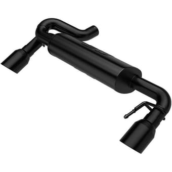 magnaflow 2021-2022 ford bronco street series axle-back exhaust w/ dual split rear style exit- black tips 19558 - image