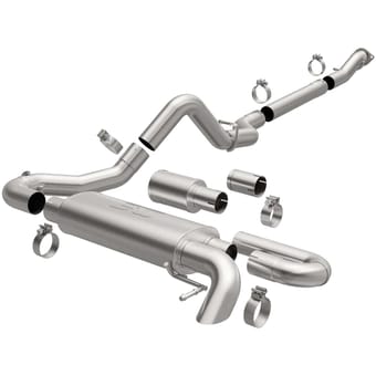 magnaflow 21-22 ford bronco overland series cat-back exhaust w/ single straight driver exit- no tip 19559 - image