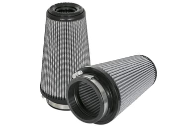 afe magnum flow pro dry s replacement air filter (pair) f-3.5in. / b-5in. / t-3.5in. (inv) / h-8in. 21-91117-ma - image