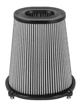 afe quantum pro dry s air filter inverted top - 5.5inx4.25in flange x 9in height - dry pds 21-91133 - image