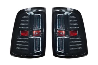 morimoto xb led tails: dodge ram 1500 (19+) (pair / smoked) lf519 - image