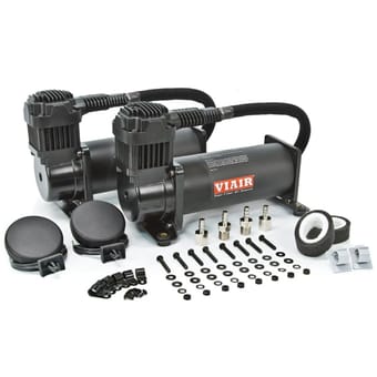 air lift viair 444c dual pack compressor - 200 psi - black 23444b - image