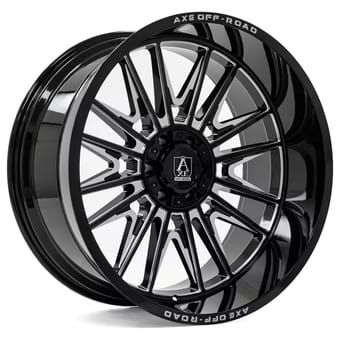 24x14 axe offroad echo gloss black milled 6x135 | 6x139.7/5.5 -76mm - image