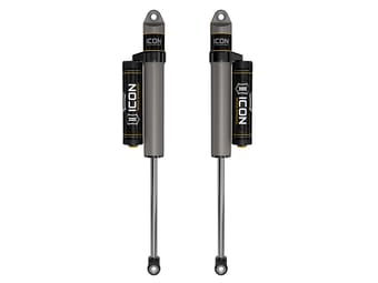icon 1999-2024 ford f-250/f-350/f-450 super duty, 0-3" lift, rear, v.s. 2.5 aluminum series shocks, piggyback reservoir, pair 37705p - image