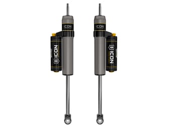 icon 2005-2022 ford f-250/f-350 super duty 4wd, 4.5" lift, front 2.5 vs piggyback reservoir w/ cdcv shocks, pair 67710cp - image