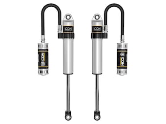 icon 2005-2023 toyota tacoma/2003-2024 toyota 4runner/2007-2014 toyota fj cruiser/2003-2009 lexus gx470, front 2.5 vs remote reservoir, s2 secondary shocks, pair 59706p - image