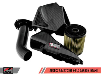 awe tuning audi c7 a6 / a7 3.0t s-flo carbon intake v2 2660-15022 - image