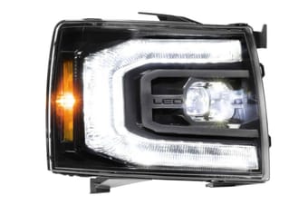 morimoto xb led headlights: chevy silverado (07-13) (pair / asm / gen ii) lf540.2-asm - image