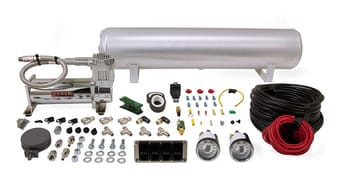 air lift 4-way manual control system 100% duty 1/4in line 4 gal. tank. 27666 - image