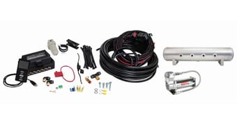 air lift performance 3p (3/8 air line 4 gal 7-port raw aluminum tank viair 444c comp) 27689 - image