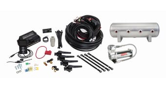 air lift performance 3h (1/4 air line 2.5 gal raw aluminum tank viair 444c comp) 27691 - image