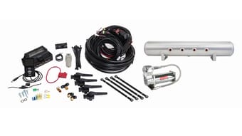 air lift performance 3h (1/4 air line 5 gal raw aluminum tank viair 444c comp) 27693 - image