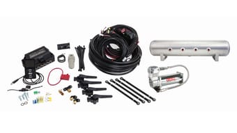 air lift performance 3h (1/4 air line 4 gal 7-port raw aluminum tank viair 444c comp) 27694 - image