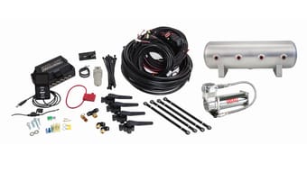air lift performance 3h (3/8 air line 2.5 gal raw aluminum tank viair 444c comp) 27696 - image
