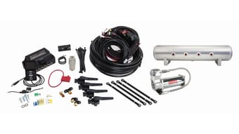 air lift performance 3h (3/8 air line 4 gal 7-port raw aluminum tank viair 444c comp) 27699 - image