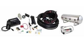 air lift performance 3p (3/8 air line 2.5 gal polished aluminum tank viair 444c comp) 27786 - image