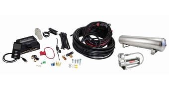 air lift performance 3p (3/8 air line 4 gal 5-port polished aluminum tank viair 444c comp) 27787 - image